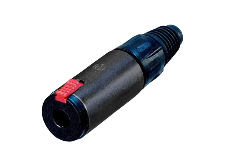 Neutrik jack plugg stereo hunn, sort (3FC6-BAG) 